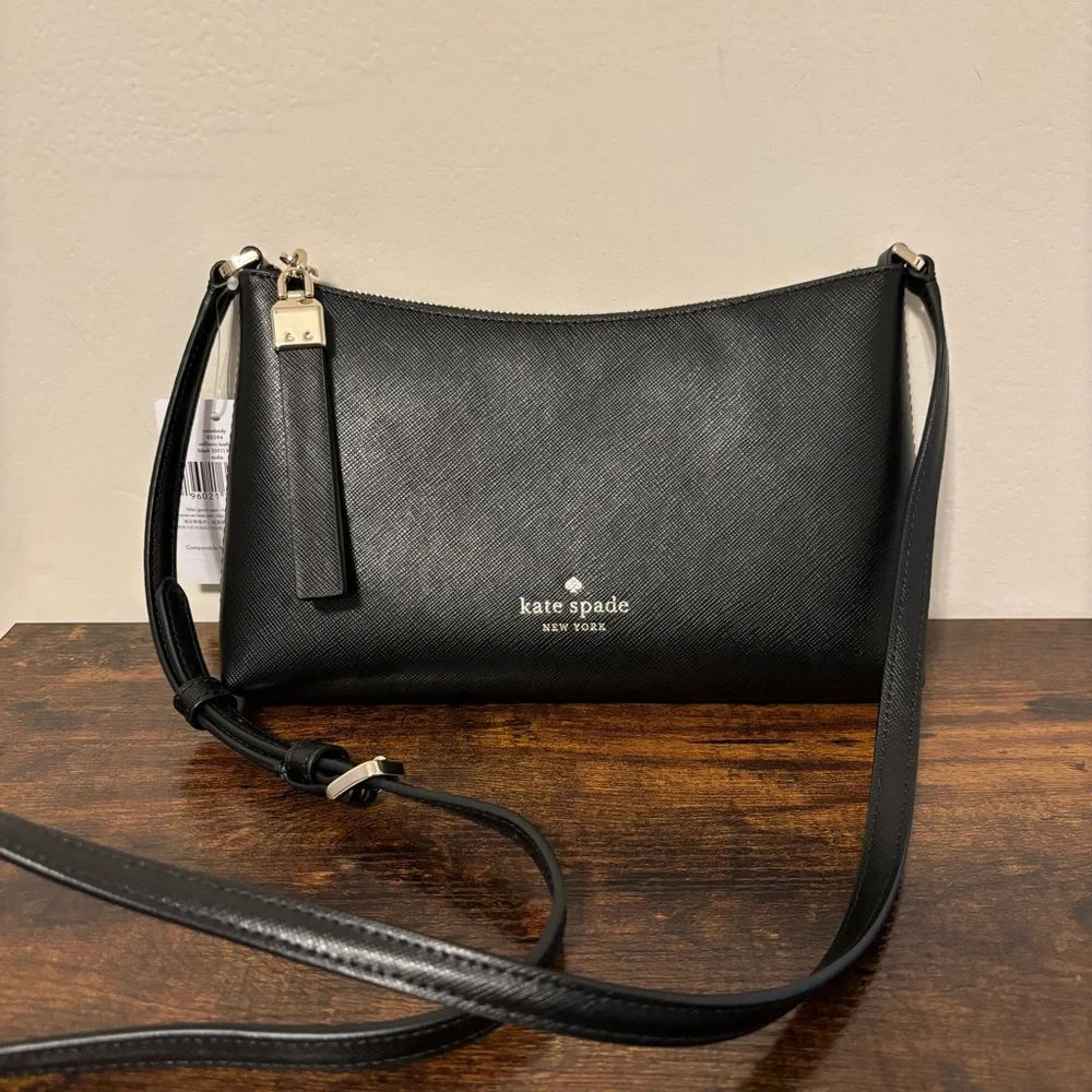 Authentic Kate Spade black Sadie Crossbody Bag, NWT - Picture 1 of 5